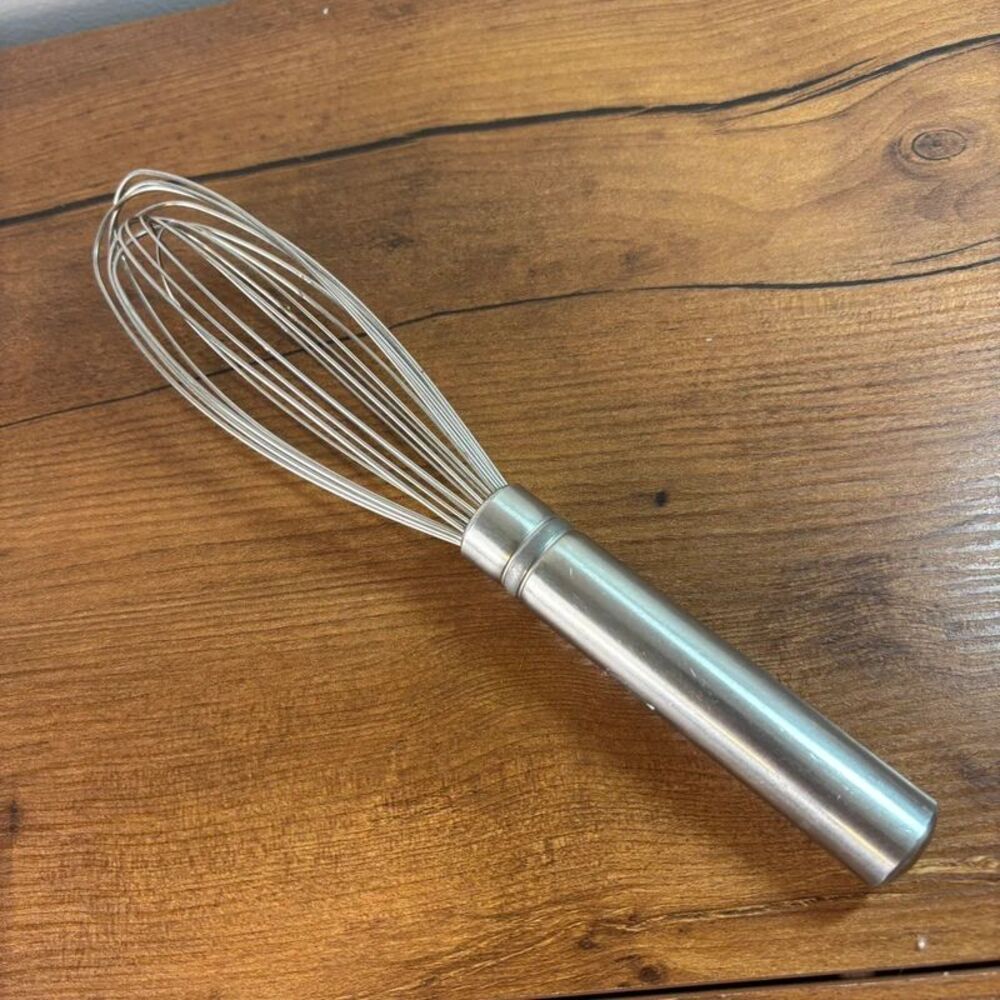 Pampered Chef Stainless Steel Whisk Heavy Duty Barrel Handle Wire Kitchen Whisk